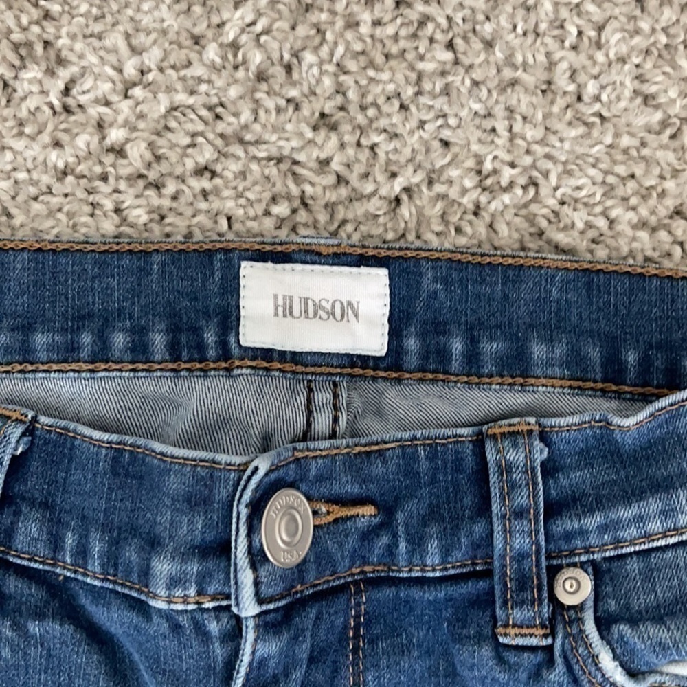 Hudson Slightly Distressed Jeans - Picture 2 of 4